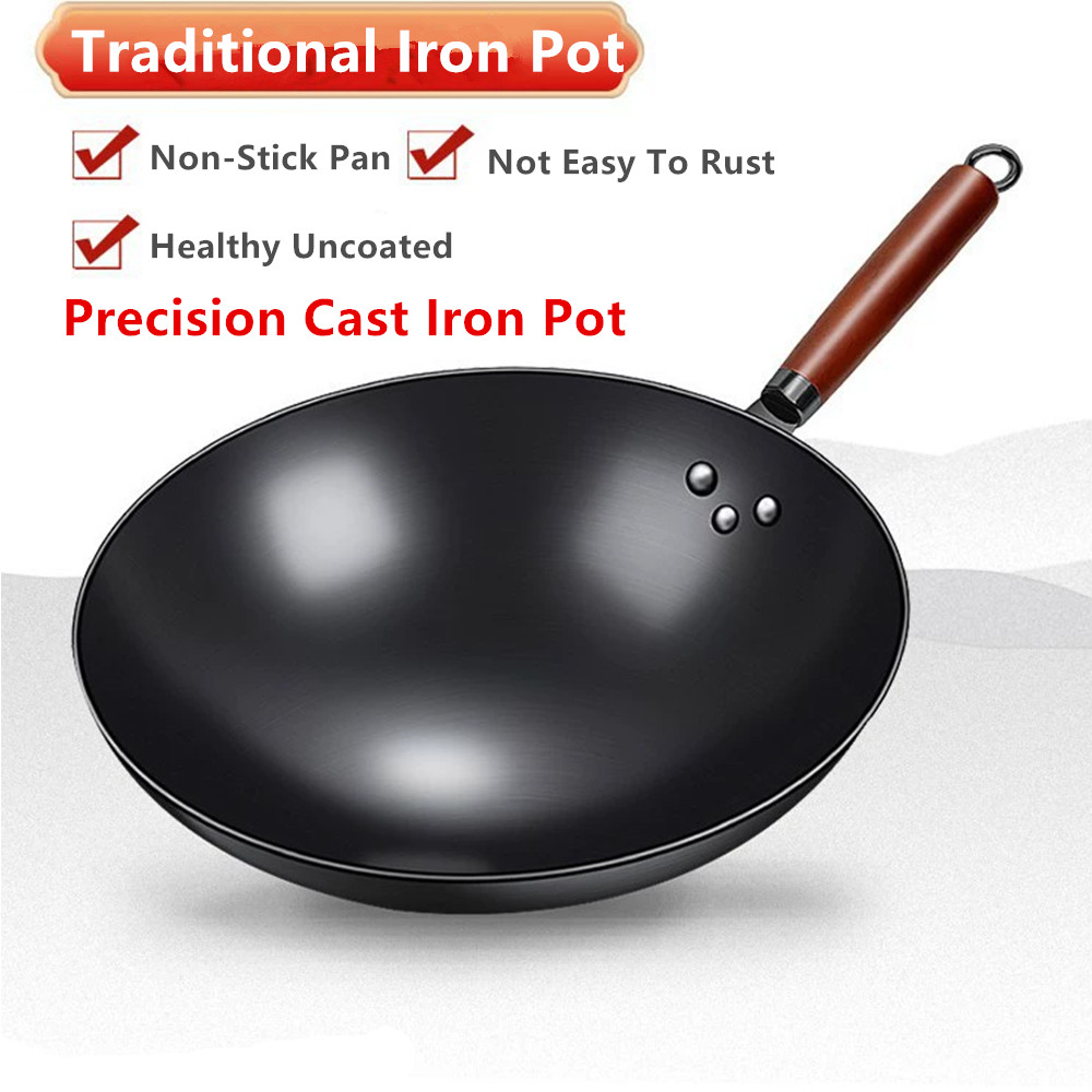 Home Cooking Channel - 30/32cm Deep Wok Frying Pan Nonstick