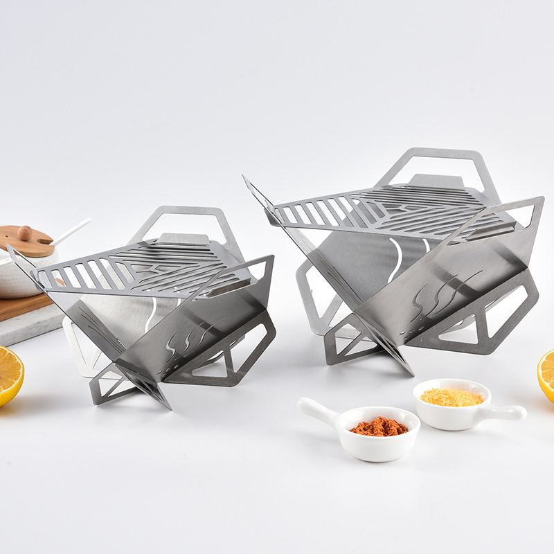 Home Cooking Channel - 1pc Portable Stainless Steel Mini BBQ