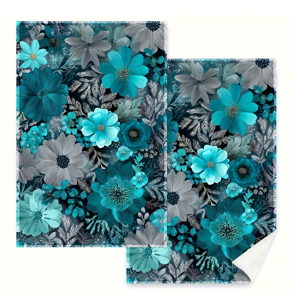 2Pcs, Blue Floral Kitchen Towe - огляд і ціна Home Cooking Is The Best