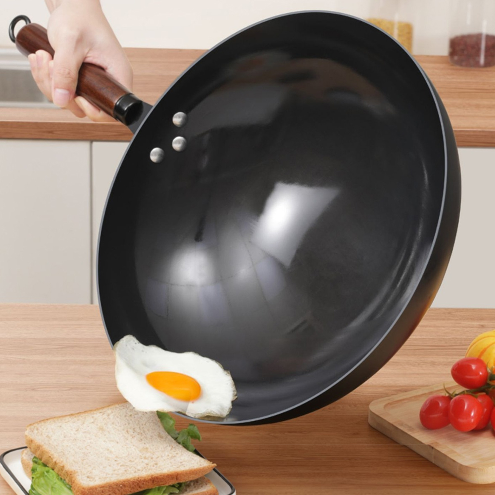 30/32cm Deep Wok Frying Pan No - огляд і ціна Home Cooking Channel
