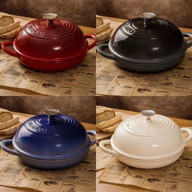 Enameled Cast Iron Bread Pan w - огляд і ціна Dutch Oven Enamel