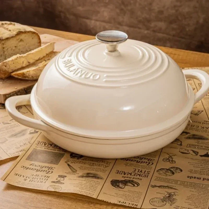 Enameled Cast Iron Bread Pan w - огляд і ціна Dutch Oven Enamel