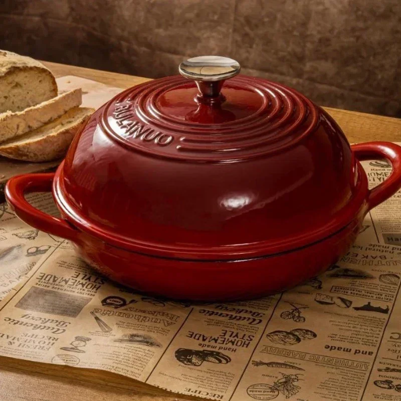 Enameled Cast Iron Bread Pan w - огляд і ціна Dutch Oven Enamel