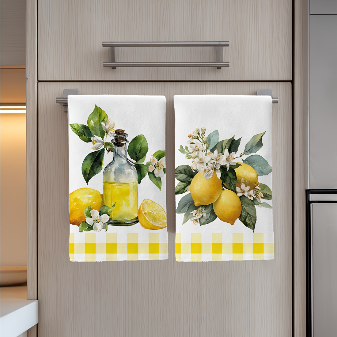 2pcs, lemon floral pattern kit - огляд і ціна Home Cooking Is The Best