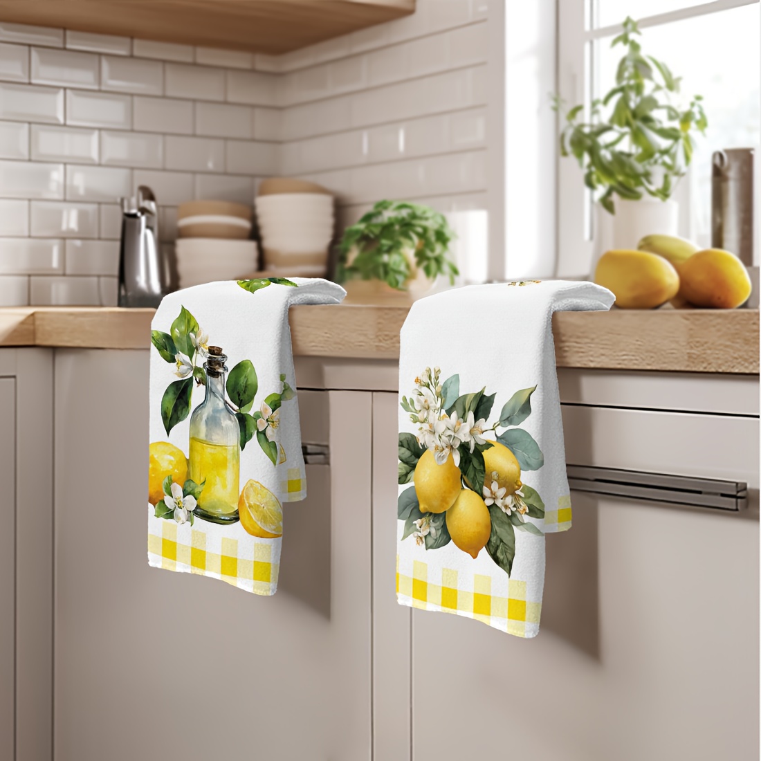 2pcs, lemon floral pattern kit - огляд і ціна Home Cooking Is The Best
