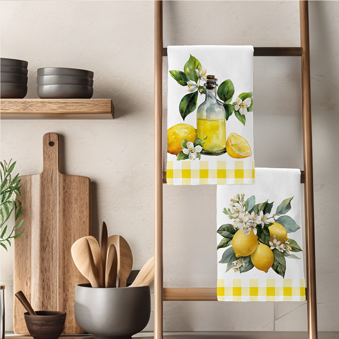 2pcs, lemon floral pattern kit - огляд і ціна Home Cooking Is The Best