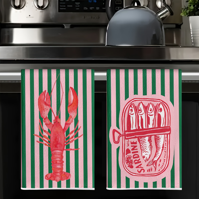 2Pcs, American Retro Striped S - огляд і ціна Home Cooking Is The Best