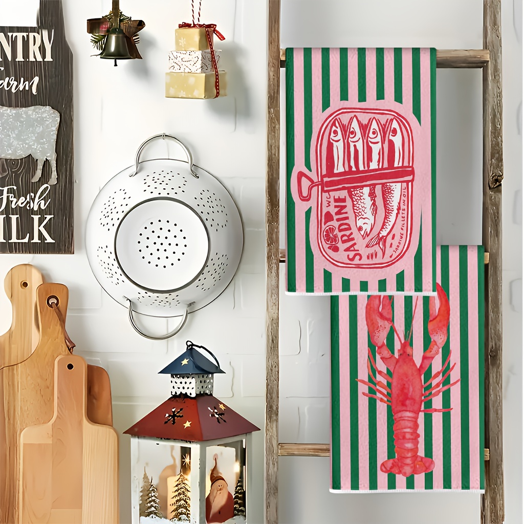 2Pcs, American Retro Striped S - огляд і ціна Home Cooking Is The Best