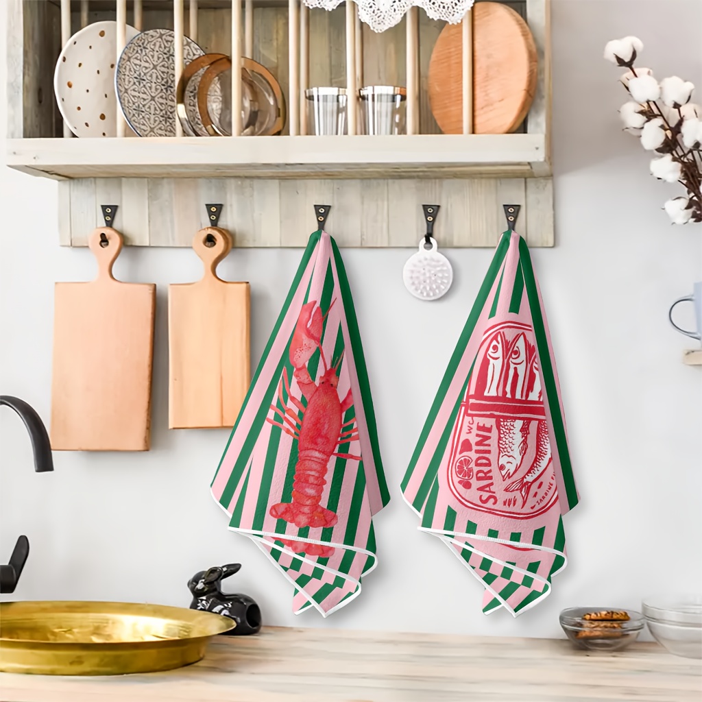 2Pcs, American Retro Striped S - огляд і ціна Home Cooking Is The Best