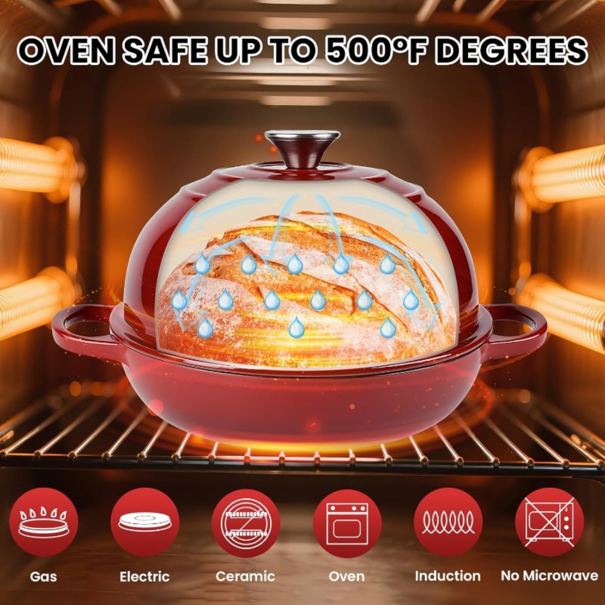 9.5 in Enameled Cast Iron Dutc - огляд і ціна Dutch Oven Enamel