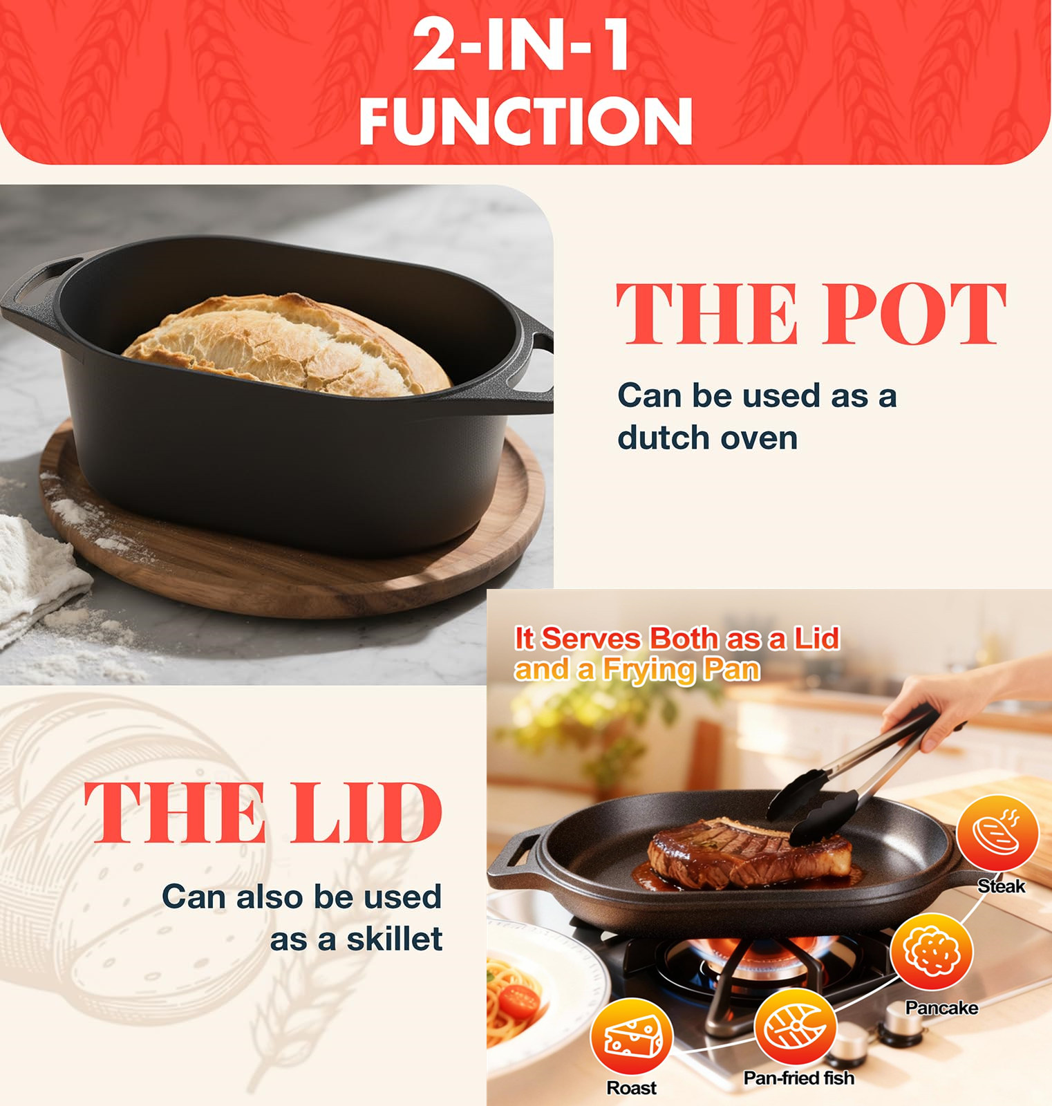 Dutch Oven For Bread Baking So - огляд і ціна Dutch Oven Enamel