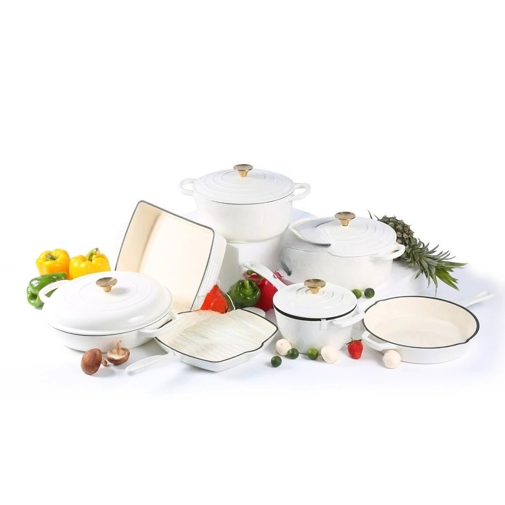 Enamel cast iron cookware set  - огляд і ціна Dutch Oven Enamel