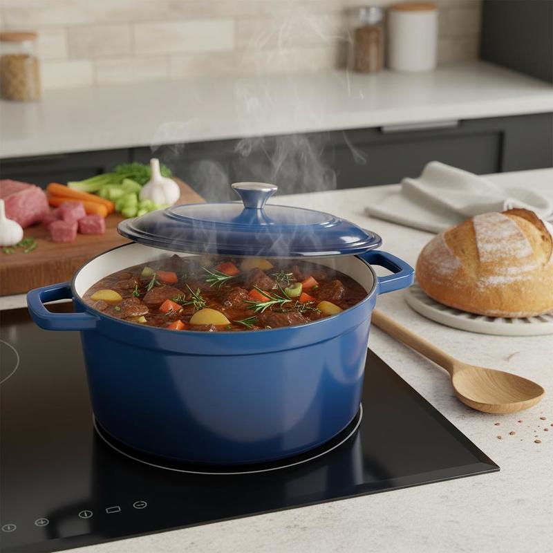 Enameled Cast Iron Dutch Oven, - огляд і ціна Dutch Oven Enamel