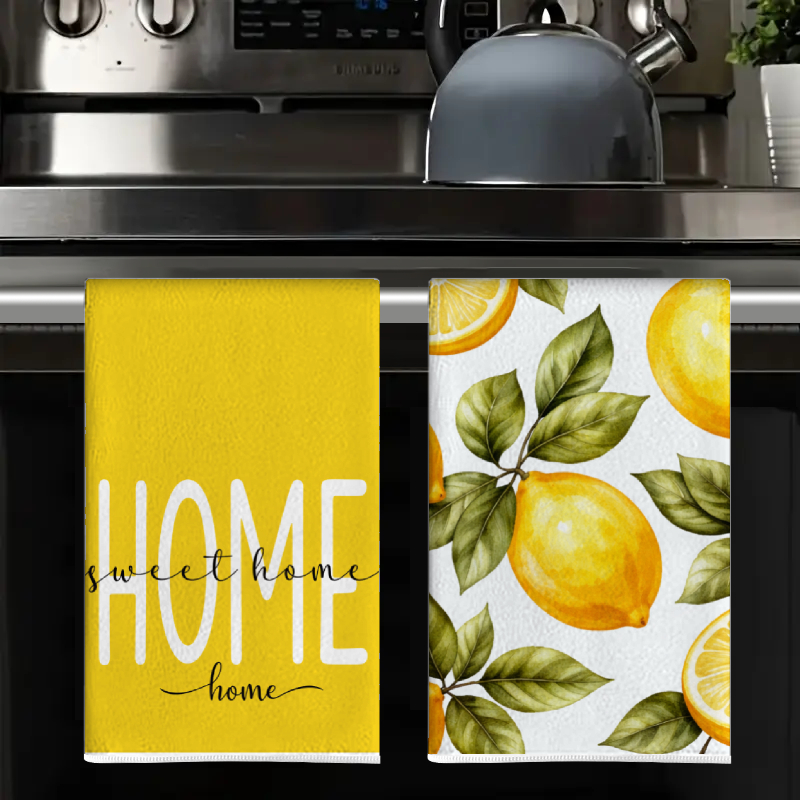 2Pcs, Summer Lemon Home Themed - огляд і ціна Home Cooking Is The Best