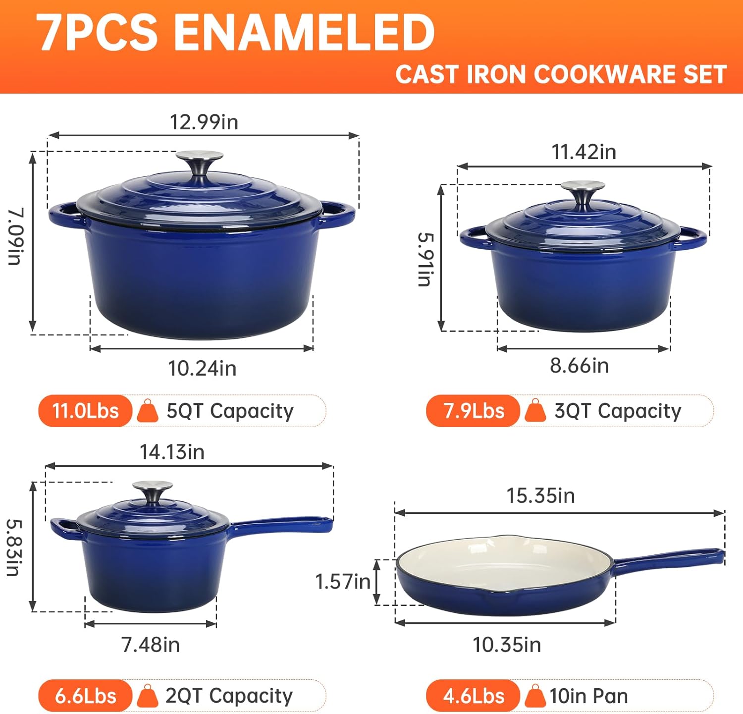Nonstick Enameled Cast Iron Co - огляд і ціна Dutch Oven Enamel