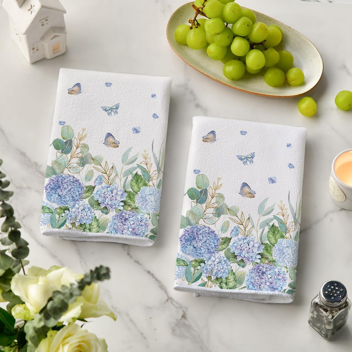 2Pcs, Butterfly Hydrangea Kitc - огляд і ціна Home Cooking Is The Best