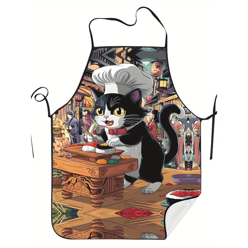 Funny Sushi Chef Cat Cartoon K - огляд і ціна Home Cooking Japanese Food