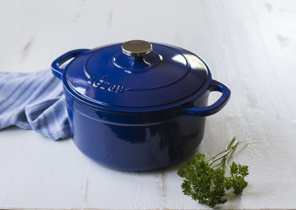 Lodge Cast Iron 5.5qt Indigo E - огляд і ціна Dutch Oven Enamel