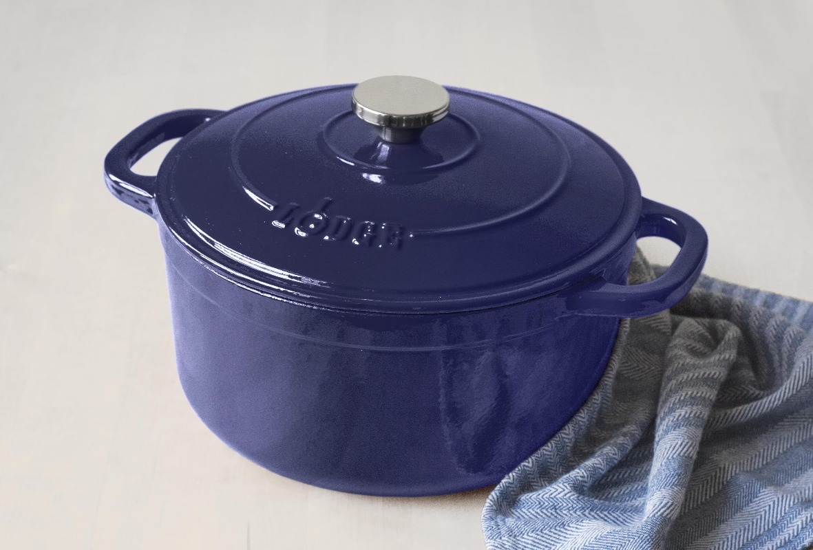 Lodge Cast Iron 5.5qt Indigo E - огляд і ціна Dutch Oven Enamel