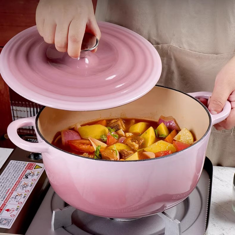 22/24/26/28cm Gradation Pink C - огляд і ціна Dutch Oven Enamel